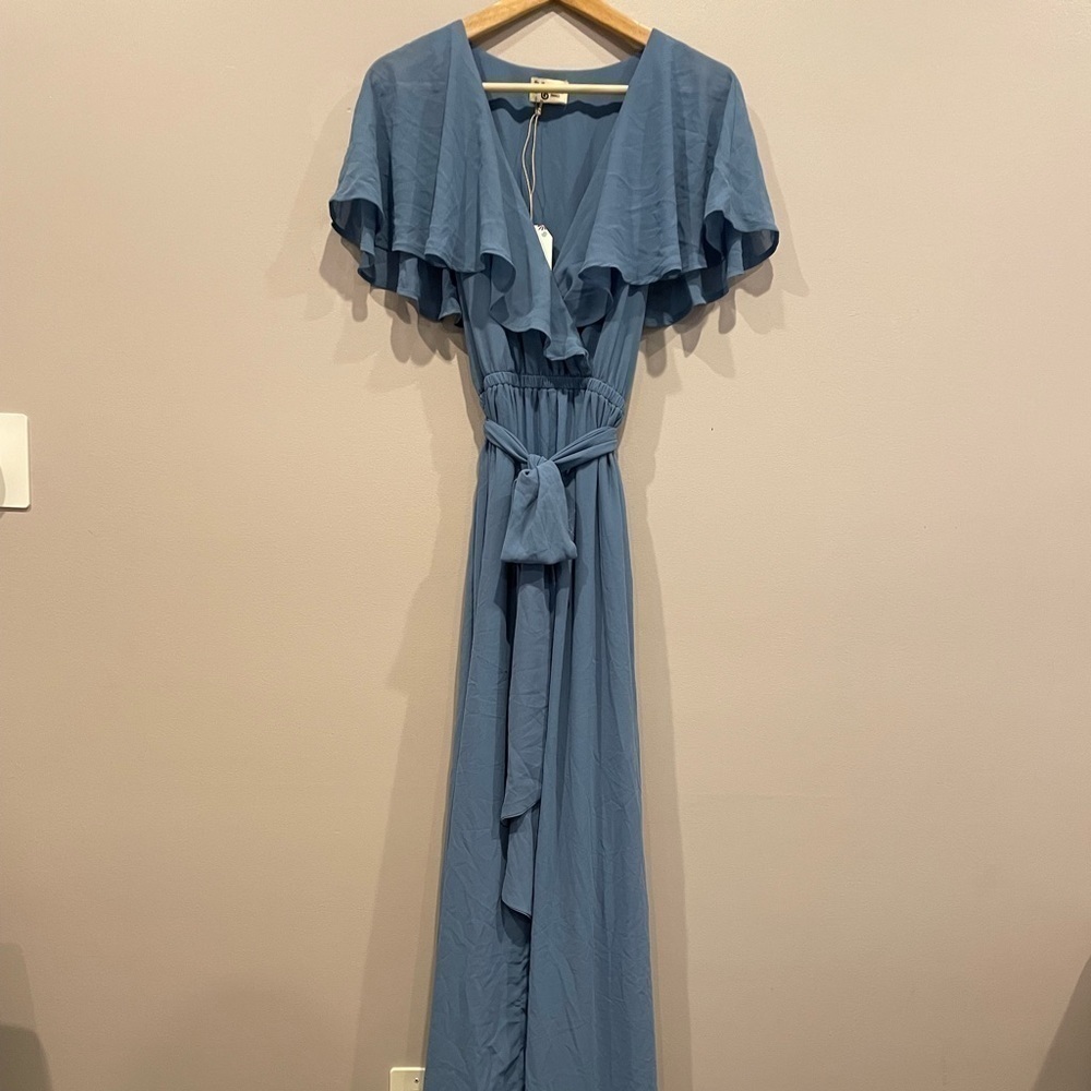 NWT Show Me Your Mumu Blue Audrey Maxi Dress Size S - Picture 3 of 13